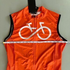NWT Sanpella Cycling Couture CC Sleeveless Men’s Cycling Full Zip Jersey Medium